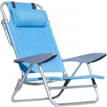 SUN&SURF Silla de playa plegable con cojín
