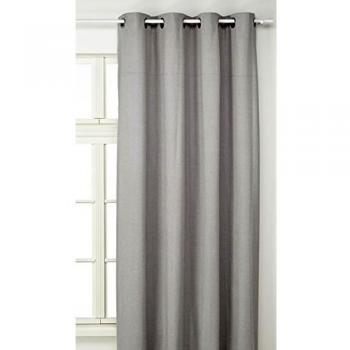Cortina Lisa Oxford 100% Opaca Gris Claro 140x240 cm