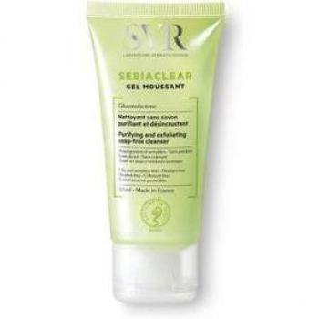 SVR Sebiaclear Gel Espumoso Limpiador Purificante Desincrustante para Rostro y Cuerpo 55ml - Pieles Sensibles Mixtas a Grasas
