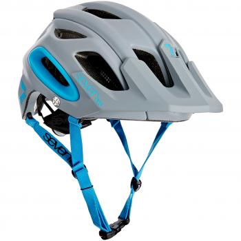 7iDP Seven M2 Helm primer grey/neon blue M/L