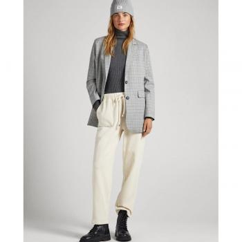 Pepe Jeans - Pantalón recto de mujer en tejido de pana con cintura ajustable