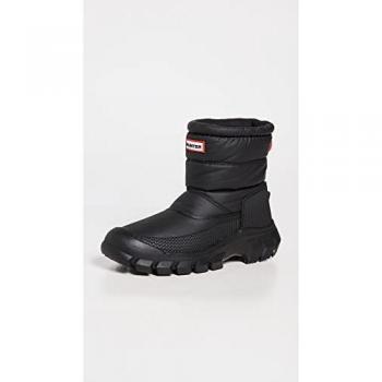 Hunter Intrepid Men's Short Snow Boots - Black - Size 8 (UK) / 42 (EU) / 9 (US)