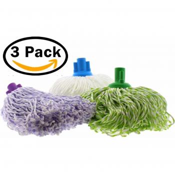 MSV Fregona Microfibra, Multicolor, Pack 3 Unidades