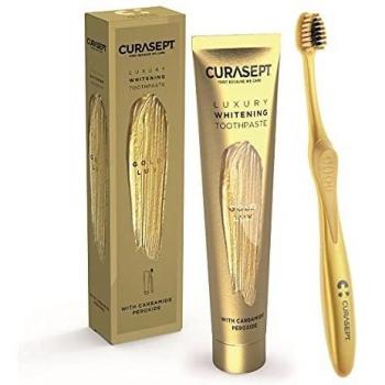 Curasept Gold Luxury Whitening Dentifricio 75 Ml + Spazzolino