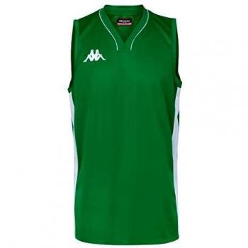 Kappa Cairo Camiseta Baloncesto, Hombre, Verde, 2XL