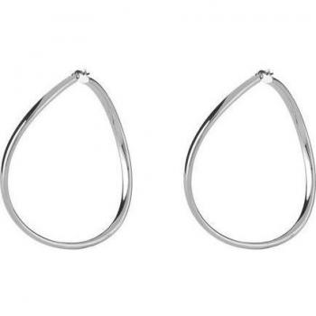 Pendientes Guess Hoops i did it again de acero plateado