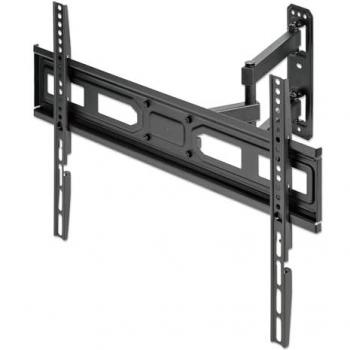Manhattan Full Motion TV Wall Mount, Adjustable Tilt & Swivel for 37-70 Screens, Max Load 35kg, Black