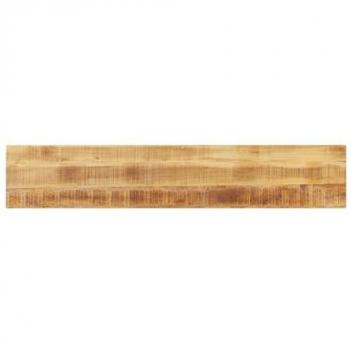 Tablero de mesa rectangular de madera de mango rugosa 160x20x3,8 cm