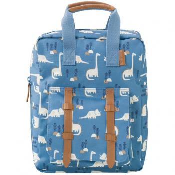 Mochila Mini 2 Asas Fresk Dinosaurio con diseño de dinosaurios, tamaño compacto, material resistente y ligero, correas ajustables, cierre principal con cremallera y bolsillo frontal