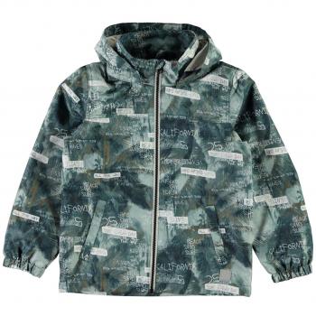 NAME IT Chaqueta tipo parka cortavientos,AZUL STONE,8a