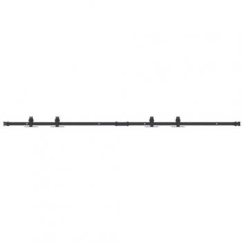 Kit de puerta corredera de armario acero carbono 183 cm vidaXL