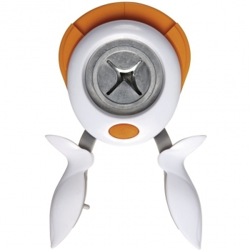 Fiskars Squeeze Punch - Perforadora de esquina 3 en 1, diseño radius