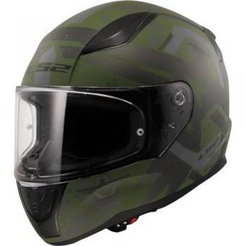 Casco Integral LS2 FF353 Rapid II Thunderbirds Militar Mate Verde 3XL