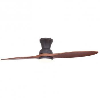 Sulion Duplo Ventilador de Techo con Luz LED 7W Negro/Madera
