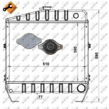 Radiador de Refrigeración del Motor NRF EASY FIT 52153