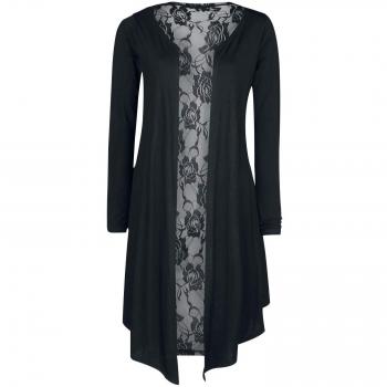 ForPlay Cardigan con Espalda de Encaje Cardigan Chica Negro S