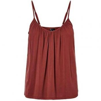 Vero Moda Vmfilli Singlet Ga Noos Camiseta sin Mangas, Sable, S para Mujer