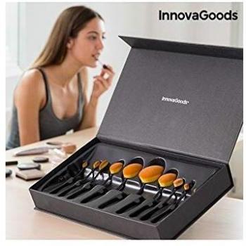 InnovaGoods, Set de brochas para maquillaje - 11 piezas