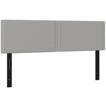 Cabeceros 2 unidades tela gris claro 72x5x78/88 cm Vidaxl Gris