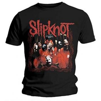 Slipknot Band Frame Unisex T-Shirt - Black - M - 100% Cotton, Jersey