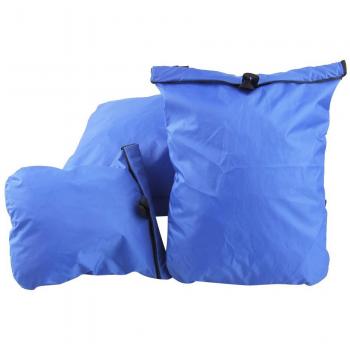 3pcs Bolsa Seca Deriva Impermeable Color Azul Real para Natación Viaje