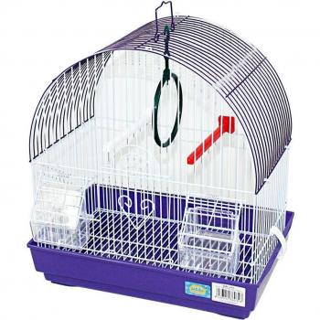 Jaula para pájaros con comederos, palos y columpios 34*23.5*36CM