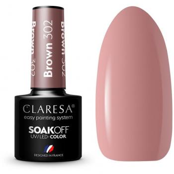 Esmalte semipermanente CLARESA Soak Off UV/LED Gel Brown 302 5ml