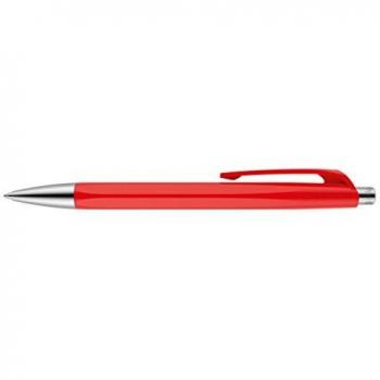 boligrafo caran d-ache 888 infinite cuerpo plastico puntera y pulsador metalicos recargable rojo scarlet