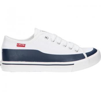 Zapatillas Deportivas de Lona Levi's VORI0100T Blancas y Azules para Niños con Cordones