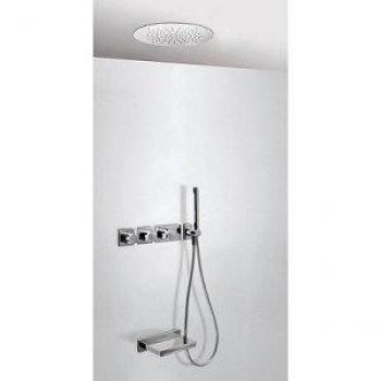 Tres Griferia - Kit De Bañera Termostático Empotrado Block System Con Cierre Y Regulación De Caudal