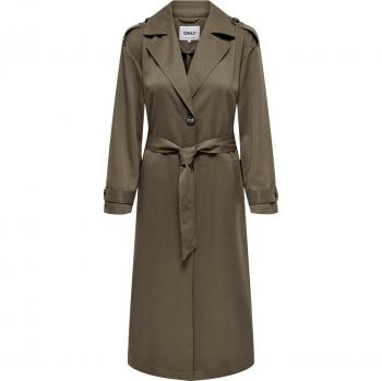Only X-Long Brown Trench Coat for Women