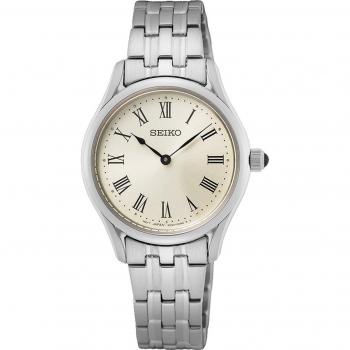 Seiko Classic Ladies Quartz Watch with Sapphire Glass, 29mm, 5ATM Water Resistance