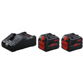 Kit de inicio Bosch Professional 18V System (2 baterías ProCORE18V 12.0Ah y cargador ultrarrápido GAL 18V-160)