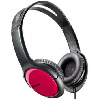 Pioneer SE-MJ711 - Auriculares Diadema, Negro y Rojo
