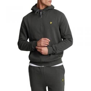 Lyle & Scott Men's Full Zip Hoodie in Gunmetal Grey - XXL