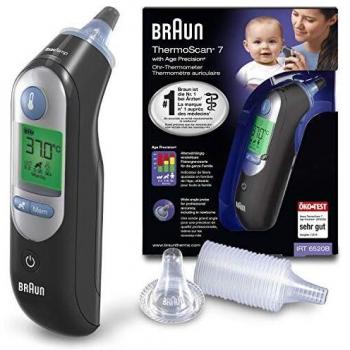 Braun Termómetro de oído ThermoScan 7 con Age Precision, edición negra , IRT6520B