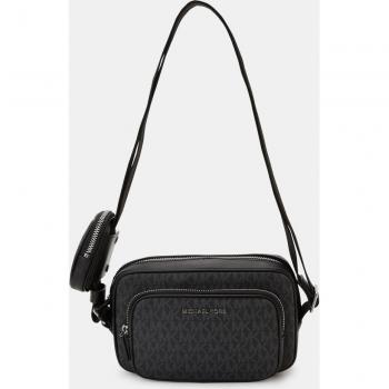 Michael Kors Black Male Camera Bag with Pouch, Cross Body Bags, Size: ONE SIZE