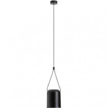 Lámpara colgante decorativa de techo Attic Aluminio negro mate 1 bombilla E27 250cm