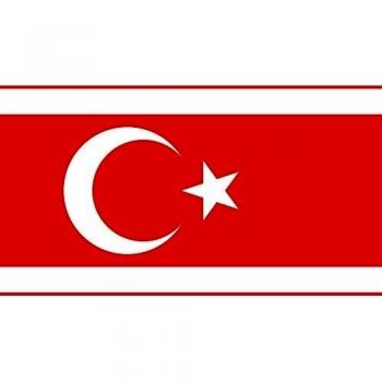Turkish Republic of Northern Cyprus 1983 | Reported flag of the Turkish Republic of Northern Cyprus from 1983 to 1984 Bandera 20x30cm para Diplomat-Flags Banderas de Coche