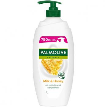 Palmolive Naturals Milk & Honey Bath and Shower Cream Gel with Pump 750 ml