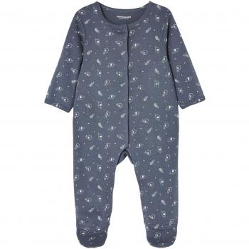 VERTBAUDET Lote de 2 pijamas para bebé de algodón con estampado y automáticos delante AZUL OSCURO BICOLOR/MULTICOLOR NACIMIENTO - 50CM