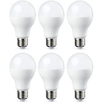 AmazonBasics Bombilla LED Esférica E27, 8.5W