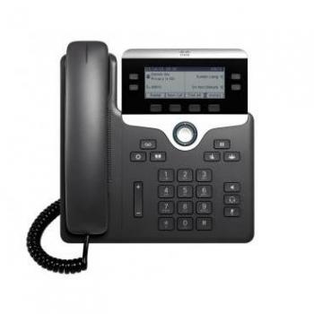 Cisco 7841 Teléfono IP Negro y Plata con Pantalla LCD de 4 líneas