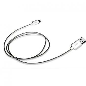 SBS USB 2.0 a Apple Lightning Connector Cable de datos para iPhone 5S / 5 / iPad Mini / iPod Touch 5 / iPod Nano 7, blanco, 1 m