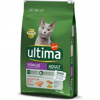 Ultima Esterilizado Adulto con Salmón Pienso para Gatos - 3 kg