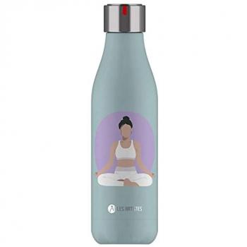 Botella de Hidratación Wellness 500 ml - Diseño Único Azul Cielo