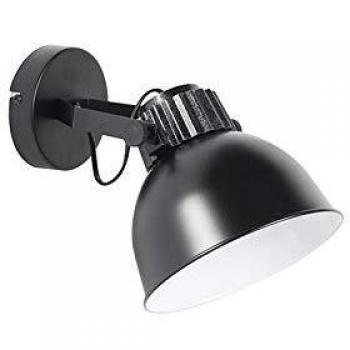Aplique Industrial E27 Negro/Blanco FRODO de Acero 1 Foco