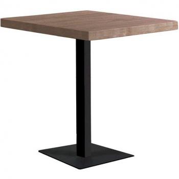 Mesa Moss Cuadrada Roble American/Negro 74X60x60 Cm