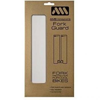 All Mountain Style Amsfg3clsv Protector Protege la Horquilla de tu Bicicleta de posibles rayadas y Golpes, Unisex Adulto, Transparente/Plata, M
