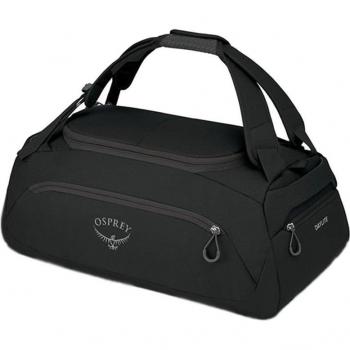 Osprey Bolsa Daylite 60L Negro - Bolsa de viaje, capacidad de 60 litros, color negro, diseño ligero y versátil, múltiples compartimentos para organización, sistema de suspensión AirScape para comodidad en el transporte
